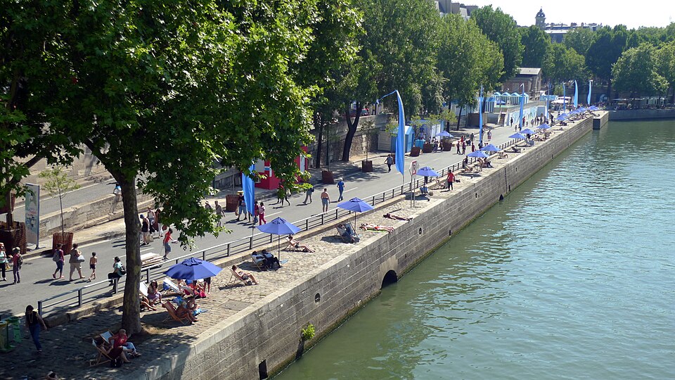 Paris Plages en las orillas del Sena